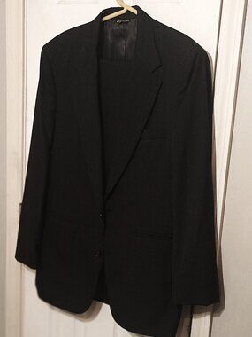 Bill Bass Men Dark Gray 2 Piece Suit     42R
